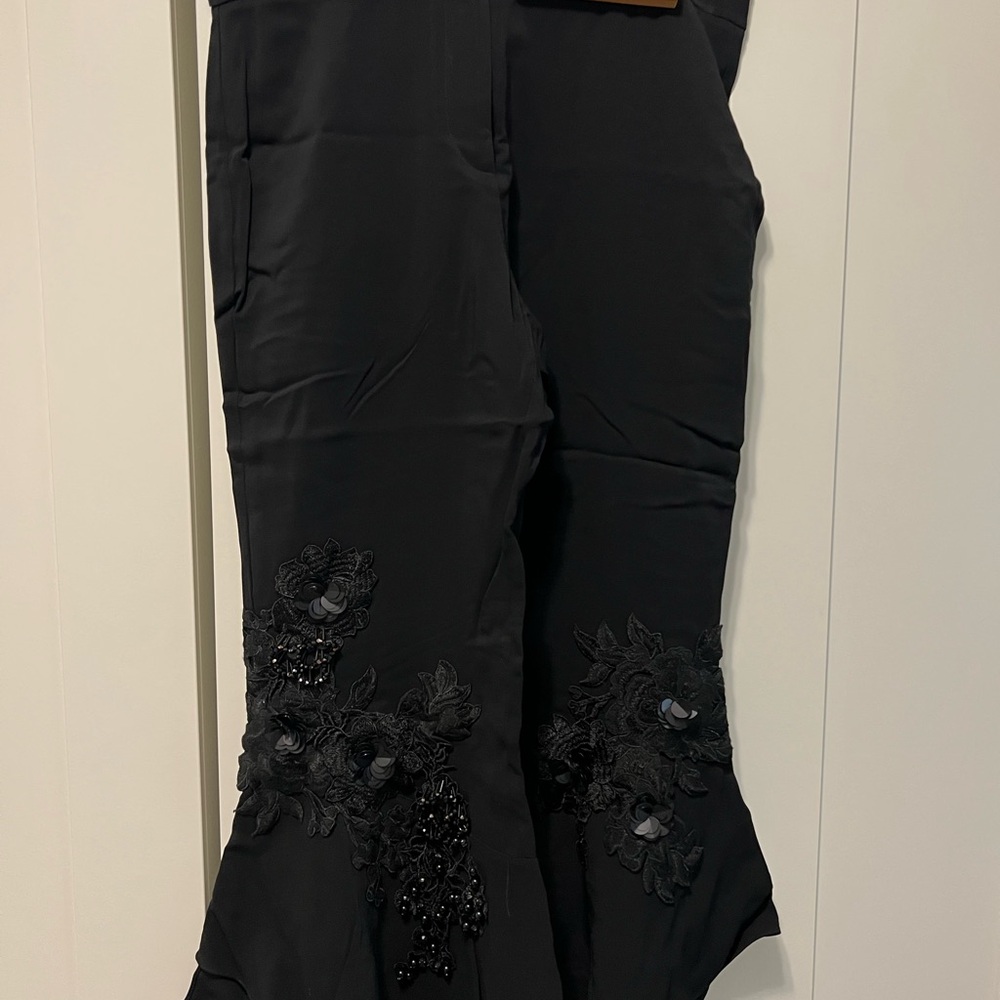 Kobi Halperin Elegant Black Wide Leg Pants